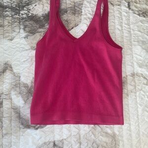 Women's Pink Sleeveless Top